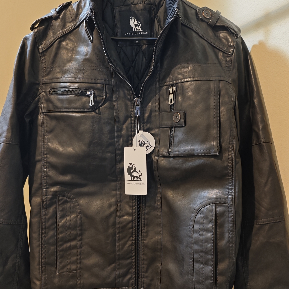 NEW leather Men's Jacket
